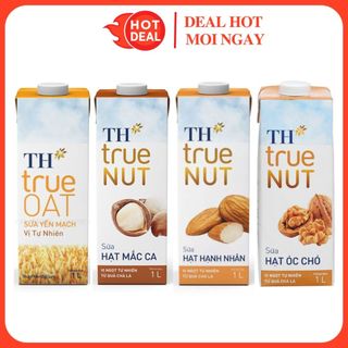 Sữa TH True Milk Yến Mạch/Óc Chó/Măcca/Hạnh Nhân Đủ Vị Hộp 1L