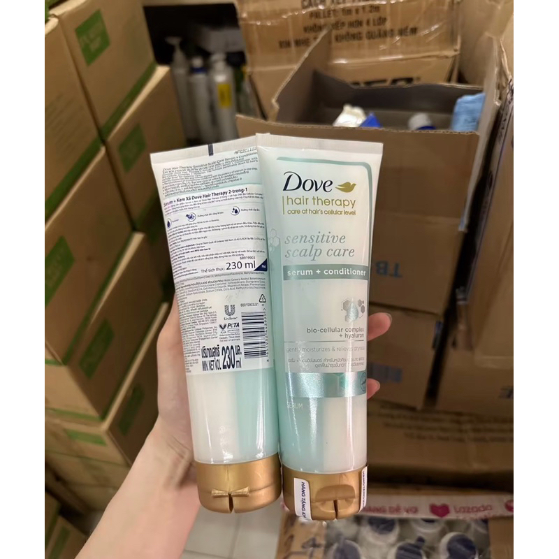 Kem Xả Serum 2 Trong 1 Dove Hair Therapy Breakage Remedy Phục Hồi & Ngăn Gãy Rụng 230Ml