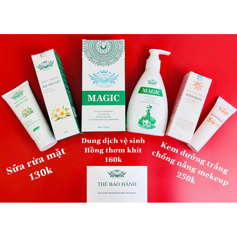 Combo sản phẩm beauty queen 120k