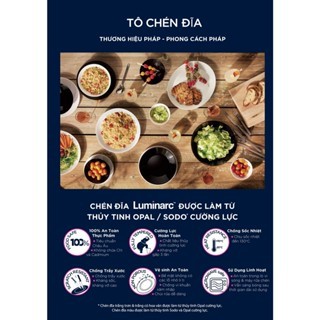 Đĩa Thủy Tinh Luminarc Diwali Harena 27cm kháng vỡ, chịu nhiệt - bộ 1 đĩa - N5804