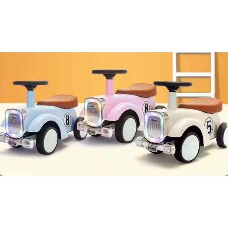 XE CHÒI CHÂN Ô TÔ CHO BÉ TỪ 1 TUỔI TRỞ LÊN CÓ ĐÈN VÀ ÁNH SÁNG