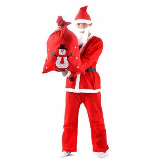   Hỏa tốc  Bộ Quần Áo Ông Già Noel Người Lớn Trang Phục Noel Vải Nỉ Full Set 