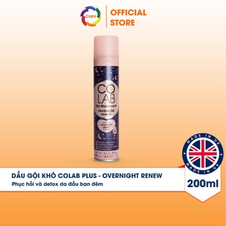 Dầu Gội Khô COLAB+ Overnight Renew Tái Tạo Và Phục Hồi Detox Mái Tóc Qua Đêm Với Long Diên Hương Và Đậu Tonka 200ml/chai