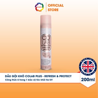 Dầu Gội Khô COLAB+ Refresh & Protect 6 Trong 1 Bảo Vệ Tóc Khỏi Tia UV Và Vô Hiệu Hoá Mùi Hôi – Hương Chanh Dây 200ml