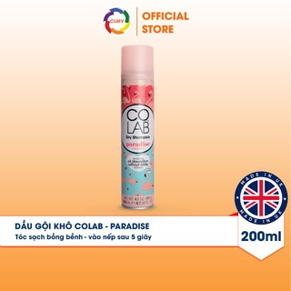 Dầu gội khô Colab Paradise (Hương Địa Đàng) | Dưỡng Tóc Mềm Mượt, Tóc Sạch Bồng Bềnh Vào Nếp Sau 5 Giây (200ml)