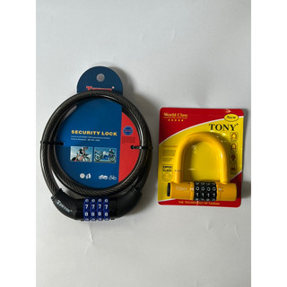 Combo ổ khoá mật mã 4 số tự chọn Tonyon ( Khoá xe, khoá nhà, khoá cửa,… )