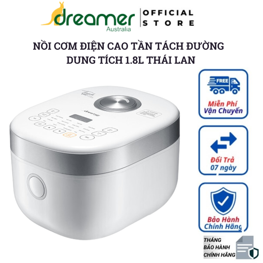 Nồi cơm điện cao tần giảm tách đường DREAMER 1.8L, công nghệ vi áp