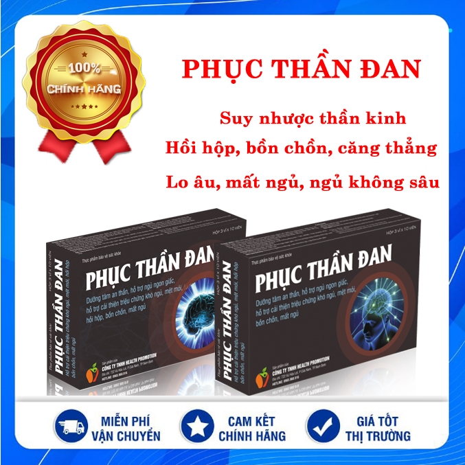 (Combo 4 hộp) Phục thần đan Giúp dưỡng tâm an thần, hỗ trợ cải thiện triệu mất ngủ, mệt mỏi, hồi hộp, bồn chồn