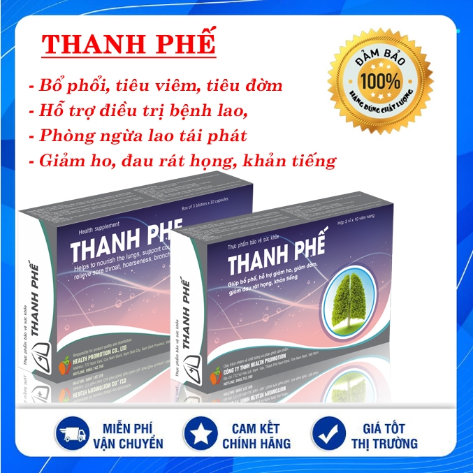 Thanh phế - Giúp bổ phế, tăng cường sức khoẻ bệnh nhân lao, giảm ho tiêu viêm ngừa lao kháng, lao tái phát