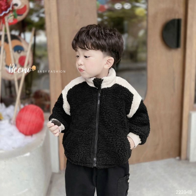 Áo khoác bé trai BEEMO A057 áo khoác lông cho bé chất lông dày dặn, mềm mại - PAPALEMON