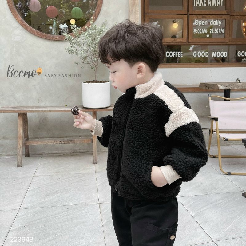 Áo khoác bé trai BEEMO A057 áo khoác lông cho bé chất lông dày dặn, mềm mại - PAPALEMON