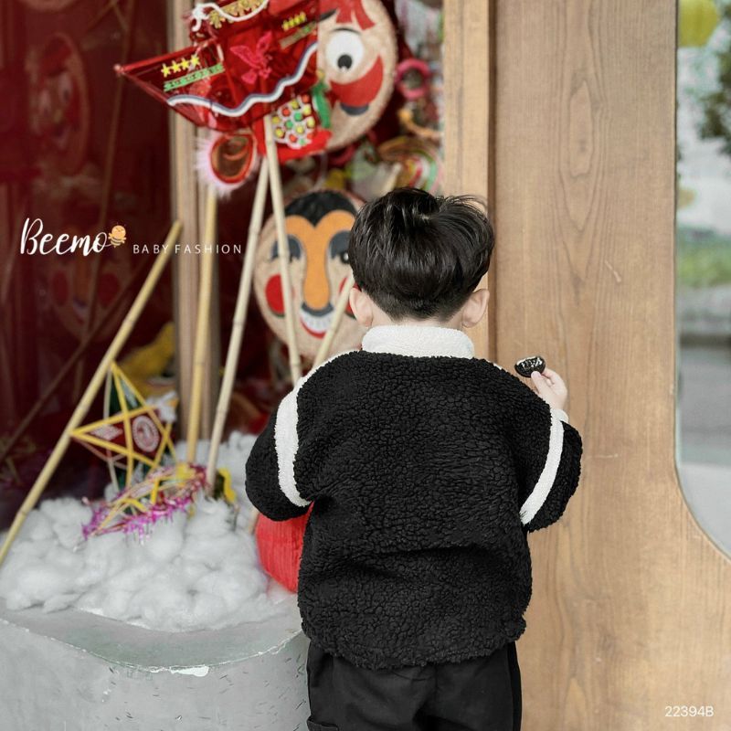 Áo khoác bé trai BEEMO A057 áo khoác lông cho bé chất lông dày dặn, mềm mại - PAPALEMON