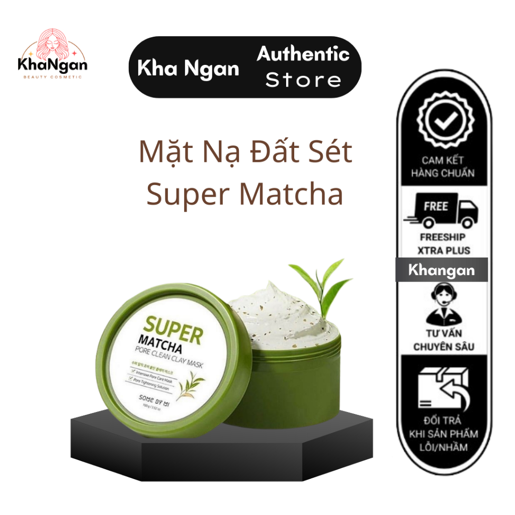 Mặt nạ đất sét làm sạch lỗ chân lông SOMEBYMI Super Matcha Pore Clean Clay Mask 100g