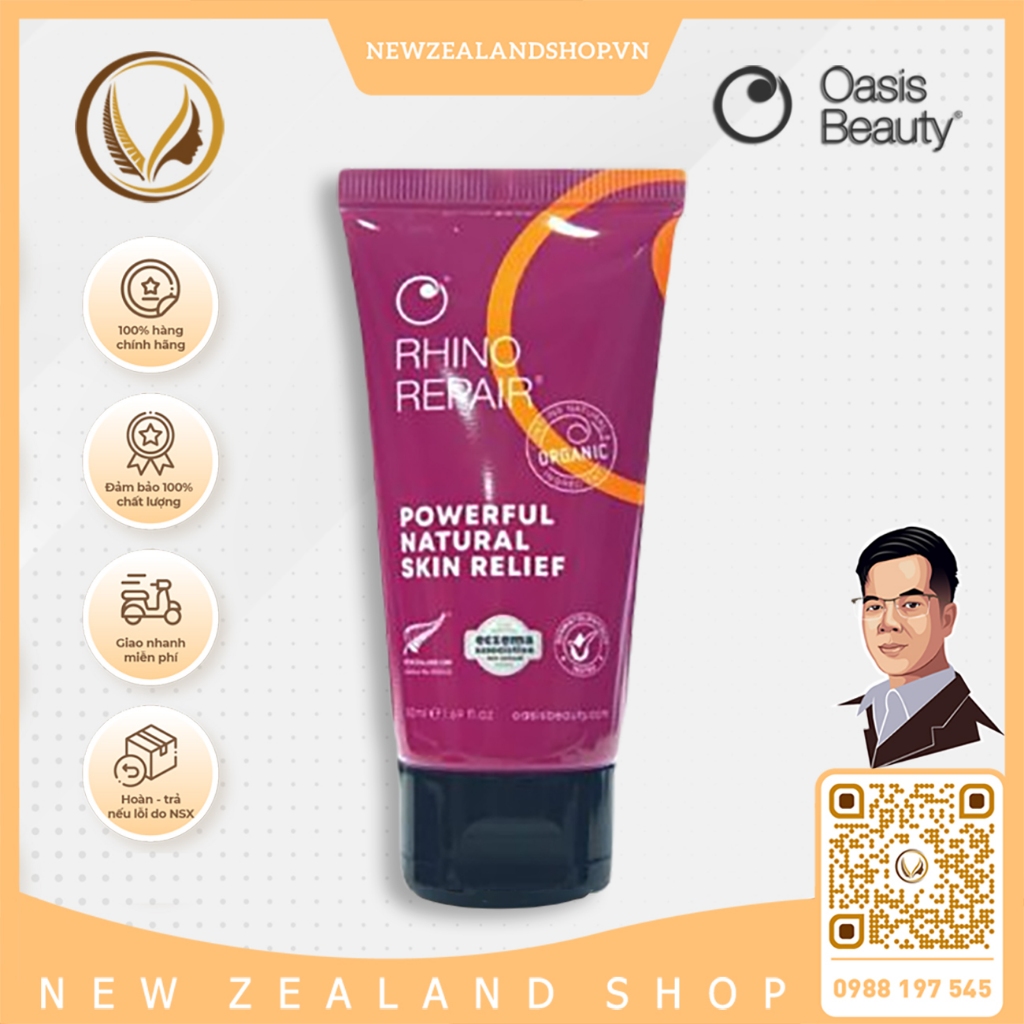 Kem dưỡng phục hồi da Oasis Rhino Repair Skin Healing Cream 50ml