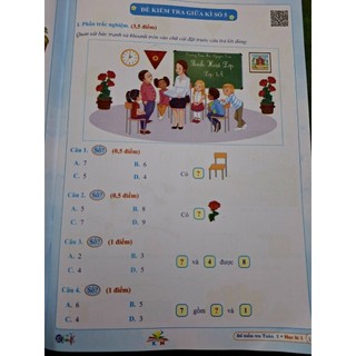 Sách- ĐỀ KIỂM TRA TOÁN 1 (học kì 1)