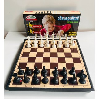Bộ Cờ Vua Nam Châm Cao Cấp - Bàn Cờ Vua Gỗ/ Nhựa