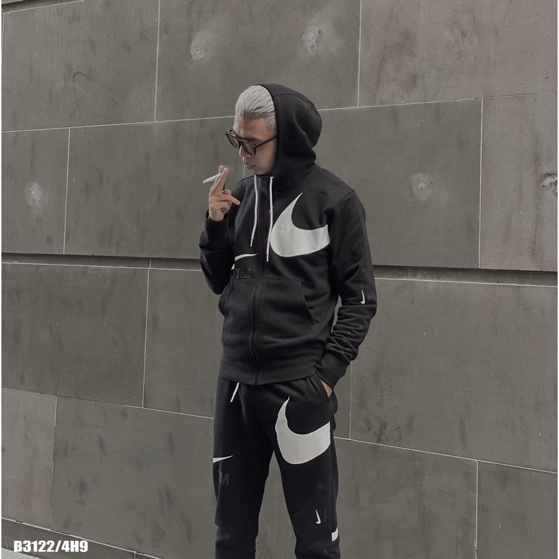 BỘ THỂ THAO KHOÁ KÉO CÓ MŨ NIK VỀ MẪU 2023 CHO ANH EM