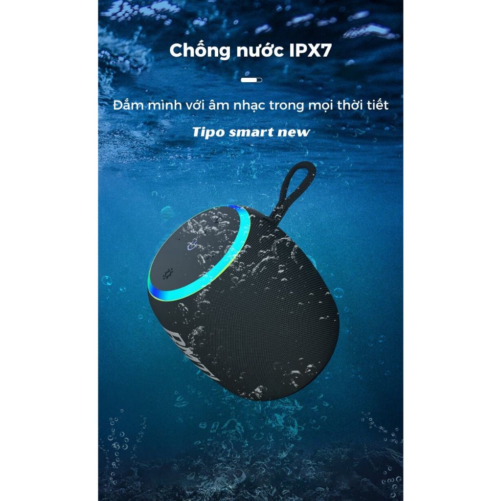 Loa Bluetooth Xdobo Rainbow Công Suất 15W Chống Nước IPX7 Chơi Nhạc 10H - Kết Nối 2 Loa 1 Lúc - BH 2 Năm