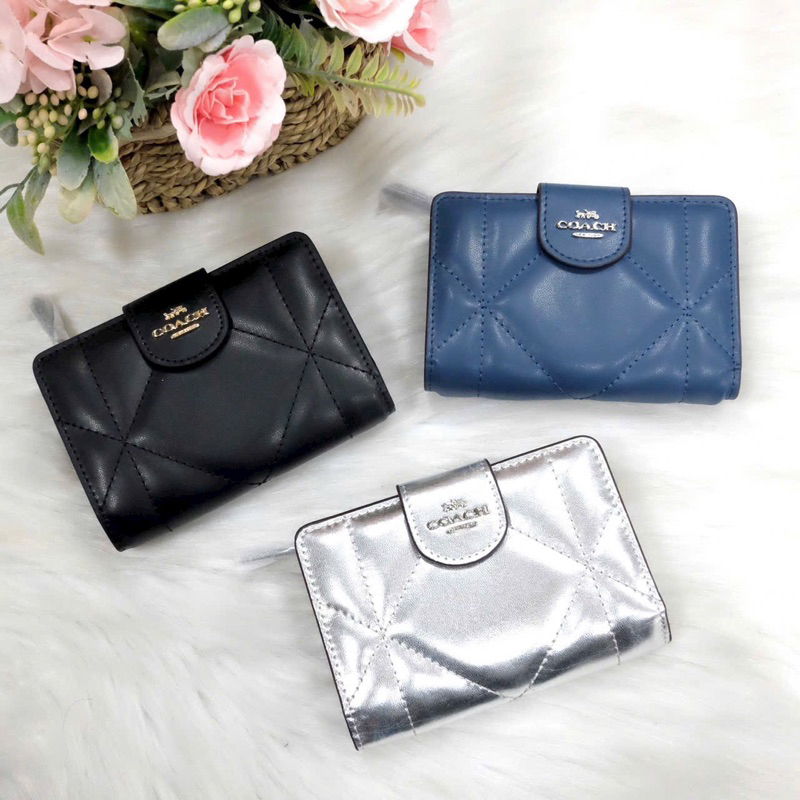 📛RẺ VÔ ĐỊCH📛VÍ C MEDIUM CORNER ZIP NỮ CM997