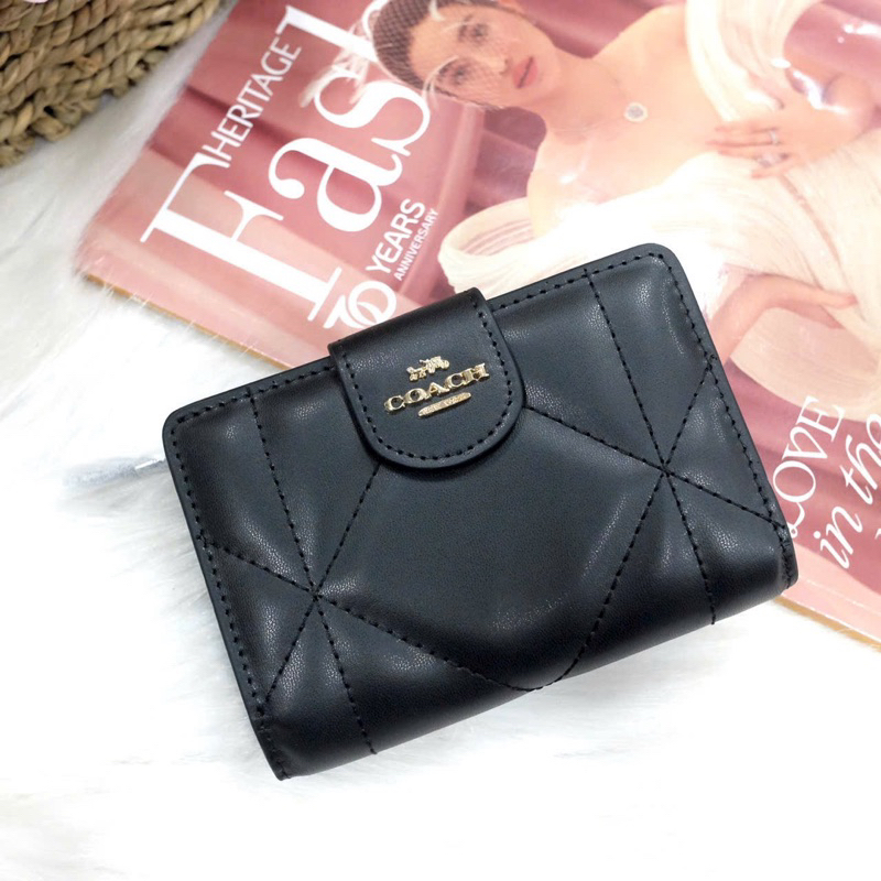 📛RẺ VÔ ĐỊCH📛VÍ C MEDIUM CORNER ZIP NỮ CM997