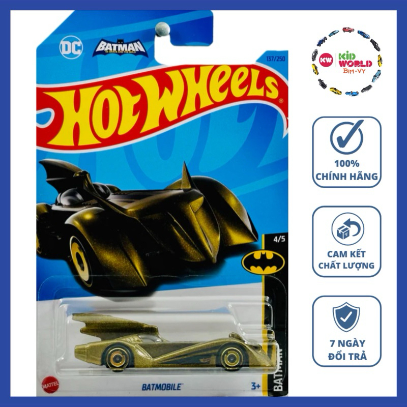 Xe mô hình Hot Wheels basic Batman Batmobile HKJ75.
