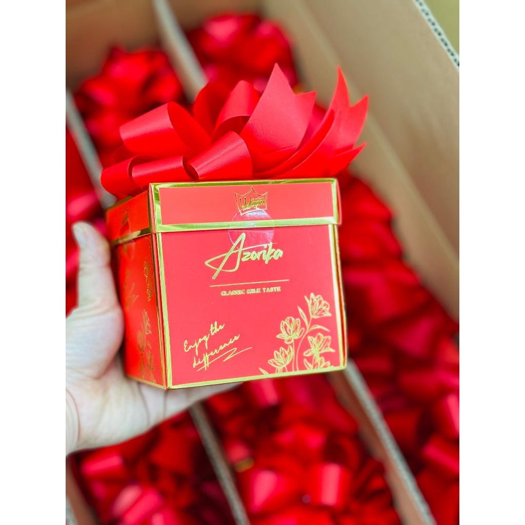 Kẹo socola Azorika nhập khẩu Ukraine-hộp 130g nhiều màu max đẹp,lại ngon phù hợp làm quà biếu,tặng