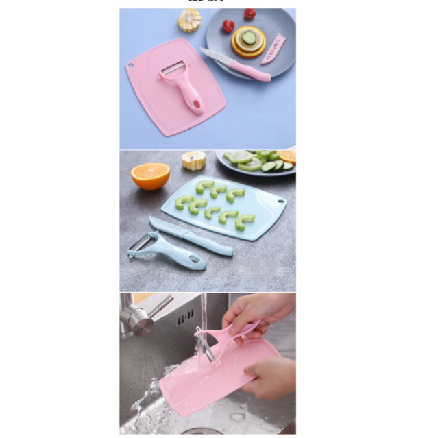 💥💥BÁN SỈ 💥💥 BỘ DAO THỚT MINI 4 CHI TIẾT CỰC ĐÁNG YÊU TIỆN DỤNG