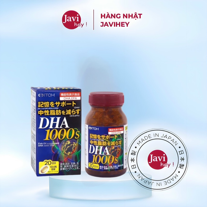 Viên uống bổ não DHA 1000s hộp 120 viên Nhật Bản