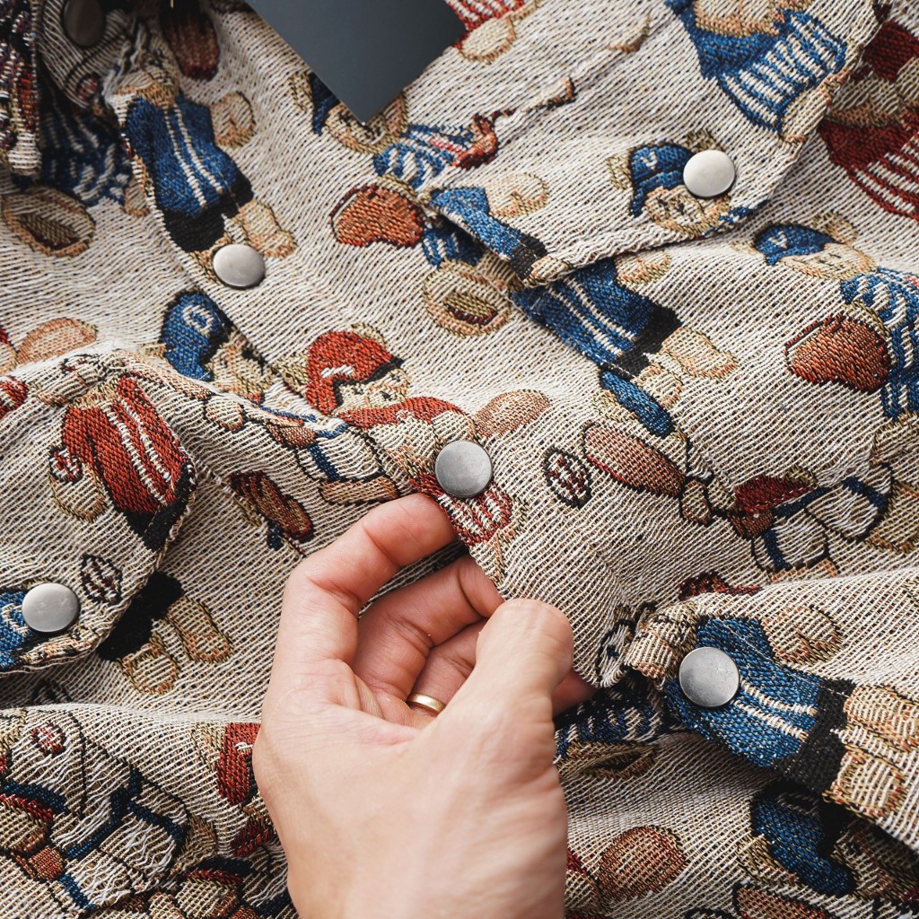 Big size - Set bộ quần áo vải gấm hình gấu bóng chày cực hot Big Men 85-130kg