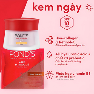 Kem Chống Lão Hóa Cao Cấp Pond s Age Miracle Ban Ngày 45g