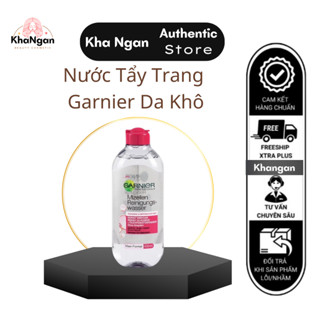 Nước tẩy trang Garnier Pháp 400ml nắp hồng đậm