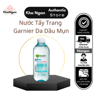 NƯỚC TẨY TRANG GARNIER DA DẦU VÀ MỤN (màu xanh)