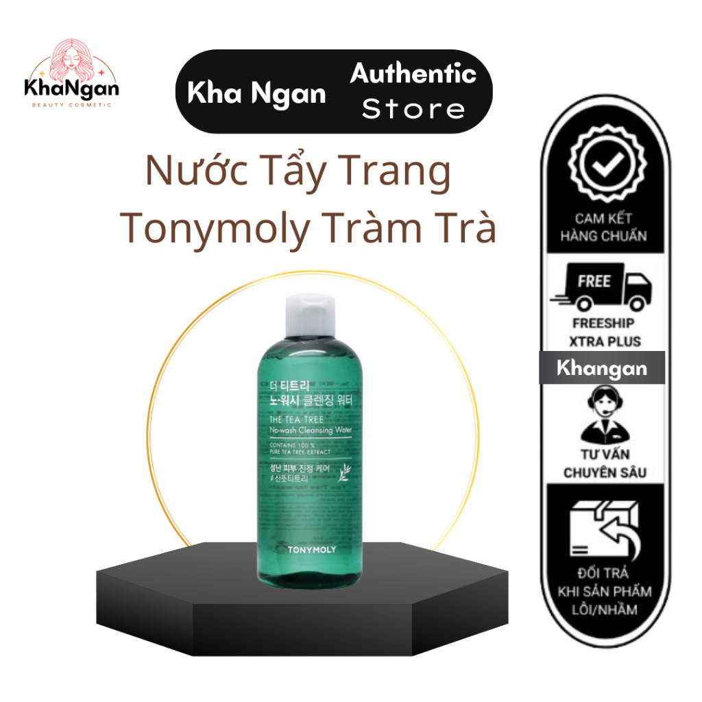 Nước Tẩy Trang Trà Tràm Tonymoly The Tea Tree No-Wash Cleansing Water 300ml - Hàn Quốc