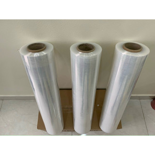 Màng quấn pe trắng 2kg- 3kg 1 cuộn lõi mỏng dành cho người quấn ít độ dính cao quấn chống bụi chống nước.