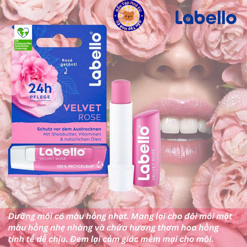 Son Dưỡng môi Labello có màu, không màu  mẫu mới 2023
