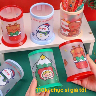 Hộp cắm bút Noel nhiều màu sỉ