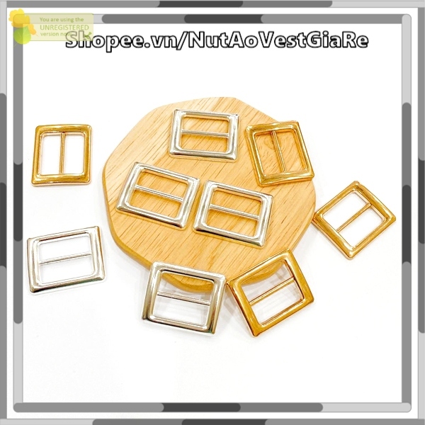 Set 2 chiếc Tăng Đơ, khoen tăng giảm lọt lòng 2cm cho quần áo, túi xách (LOẠI TỐT) .T