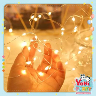 Dây Đèn Led Trang Trí Sinh Nhật, Phòng Cưới, Thôi Nôi, Giáng Sinh, Noel Dài 3m, 2m, 1m 3 Chế Độ Ánh Sáng Có Sẵn Pin