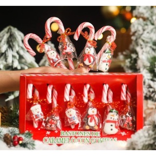 Set kẹo gậy kèm kẹo dẻo Noel xinh xắn