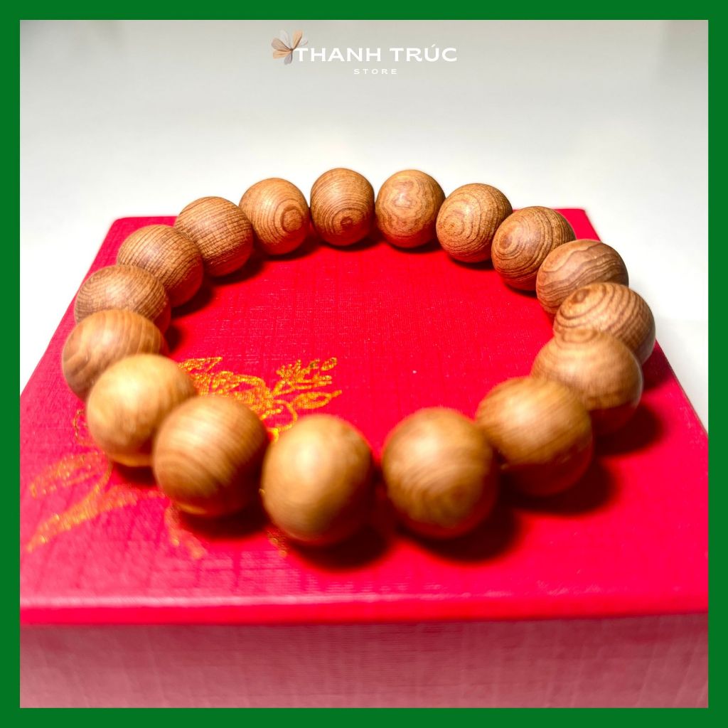 Vòng Gỗ Ngọc Am Hà Giang Vân Đẹp 12 Ly, Vòng Gỗ Thơm Tự Nhiên Nhiều Tinh Dầu Lên Tuyết