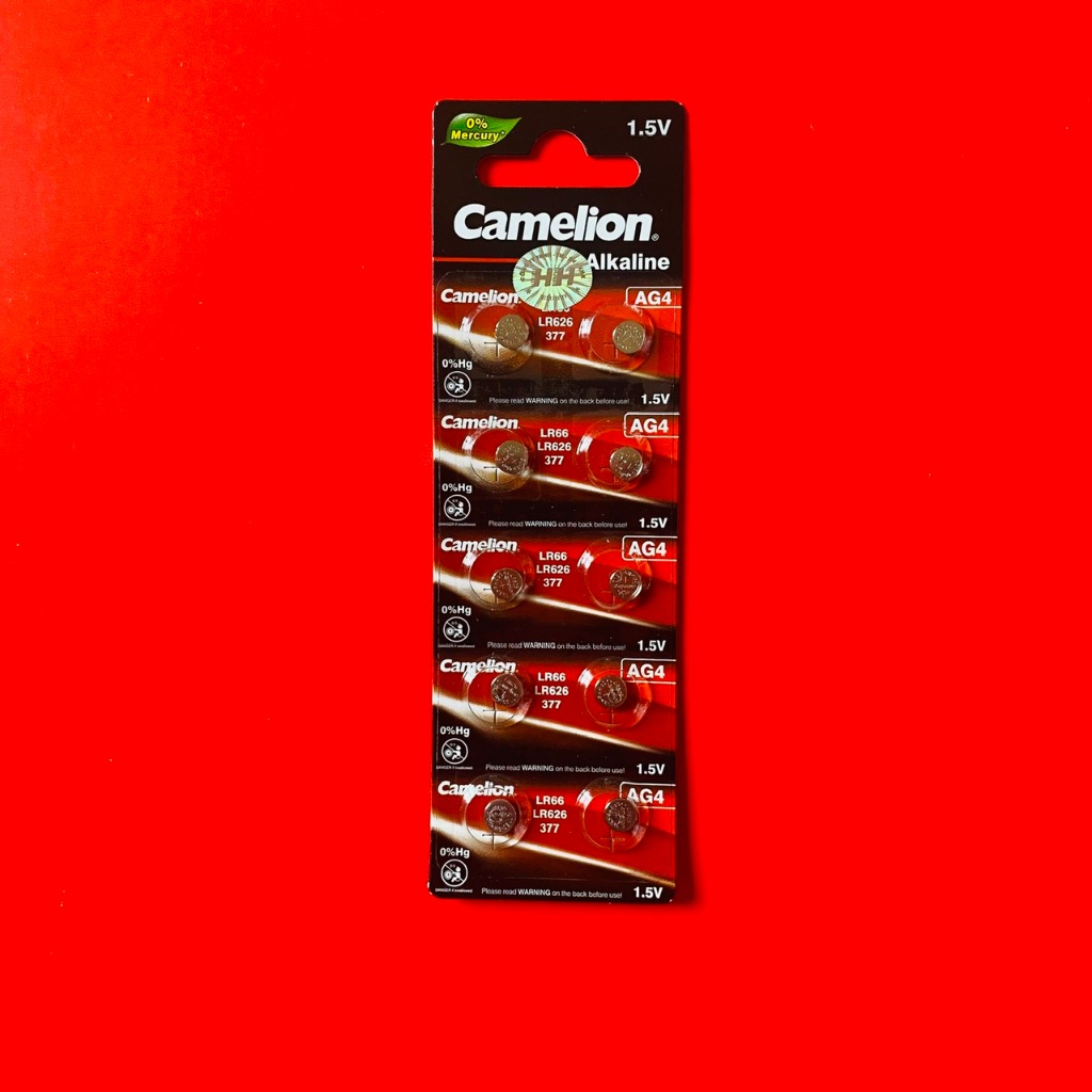 Vỉ 10 viên  pin  LR626 /AG4 /377 Camelion  dùng  cho đồng hồ đeo tay