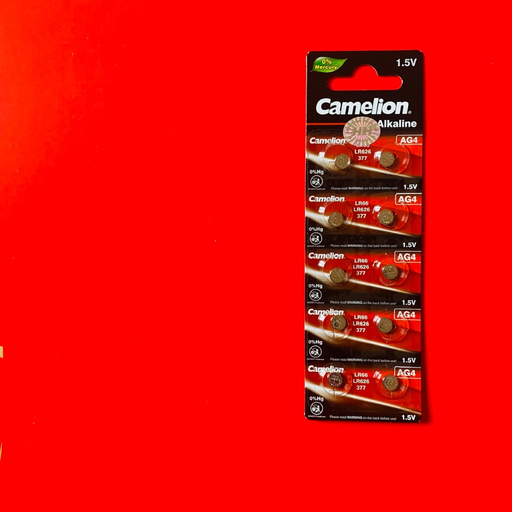 Vỉ 10 viên  pin  LR626 /AG4 /377 Camelion  dùng  cho đồng hồ đeo tay