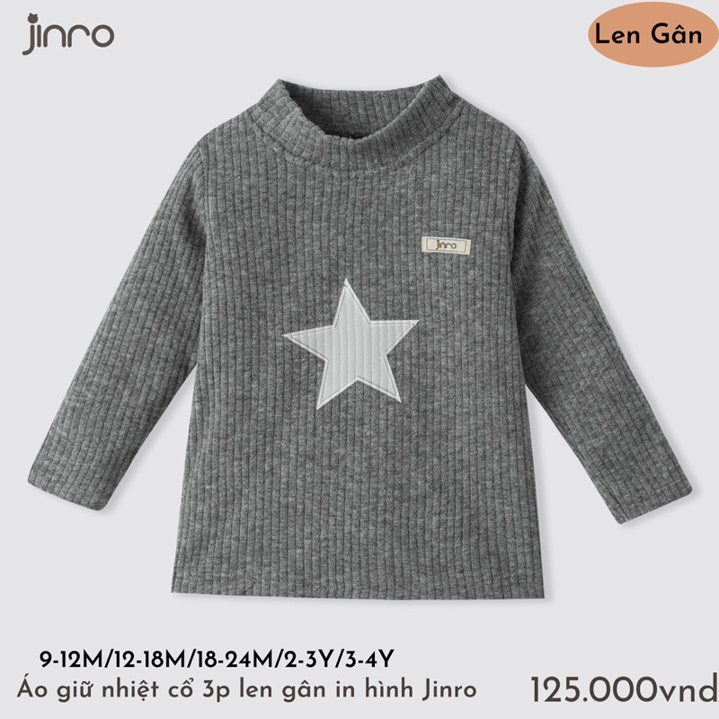 Áo giữ nhiệt chất nỉ dày Jinro dày ấm cho bé mùa thu đông