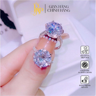  Nhẫn đính đá tựa Kim cương BNP ,Bạc Ta cho nữ 