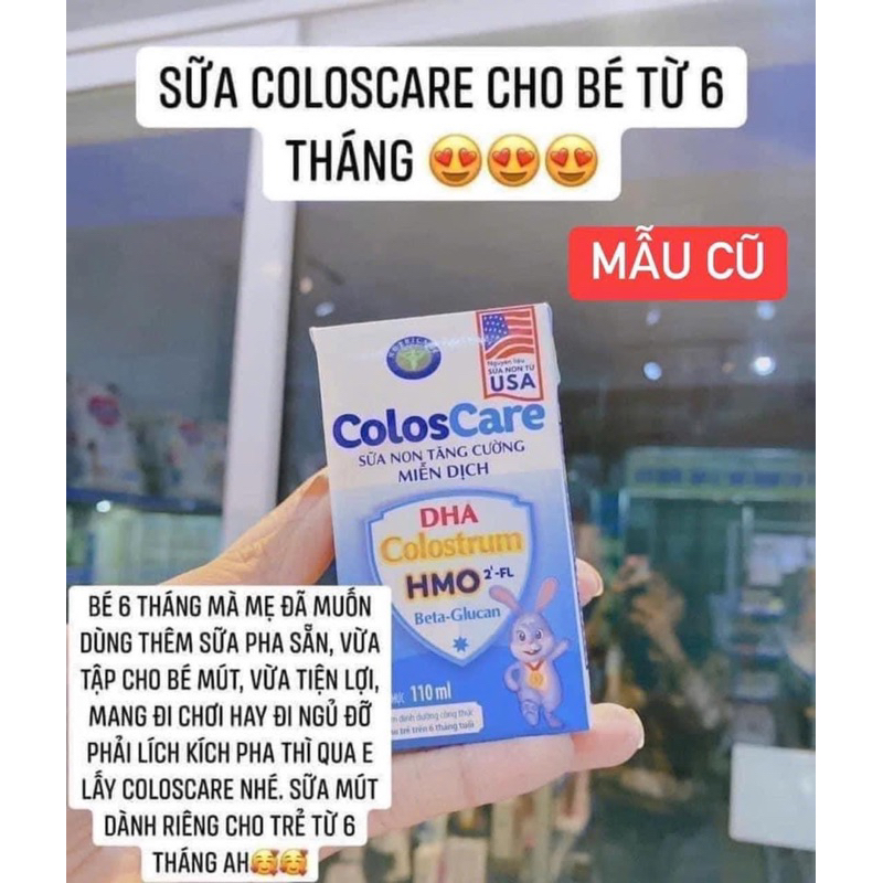 Sữa non pha sẵn cho trẻ từ 6 tháng Nutricare Coloscare 110ml