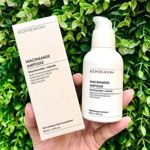 Serum Dưỡng Trắng Căng Bóng Da Boom De Ah DHA Niacinamide Ampoule 50ml Giảm Thâm Mụn Hienauth