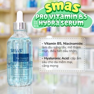 Serum B5 SMAS 120ml / HA SMAS 100ml (Tinh Chất SMAS Pro Vitamin B5 Hydra Serum / SMAS HA Plus Hyaluronic Acid)