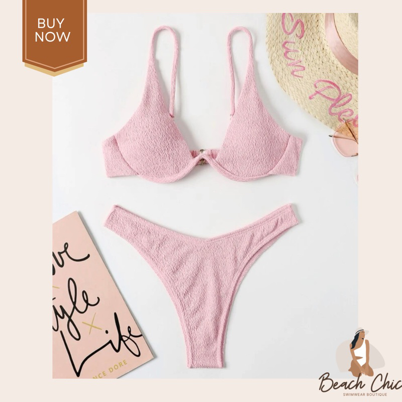 BEACHCHIC Bikini 2 Pieces Highcut Underwire - Bikini 2 mảnh gọng cứng eo cao