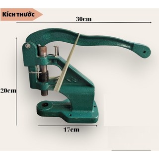 Máy đóng nút bấm 4 chi tiết, nút bóp, nút chén , nút nhựa Máy đóng nút cúc đa năng thủ công Máy xanh Bằng gang