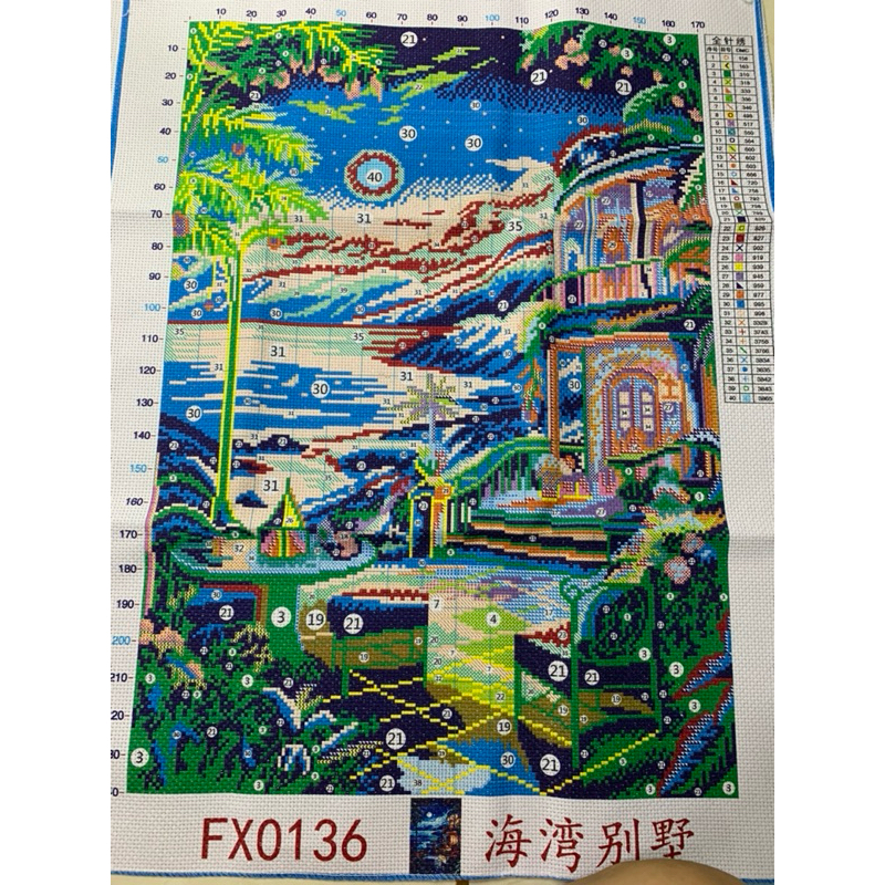 Tranh thêu 60*80cm 9CT VẢI KIM TUYẾN